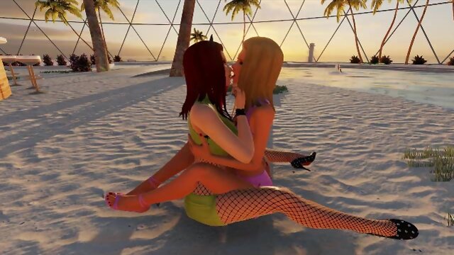 T-Baby Fucks Babe in 3D Sex Game!