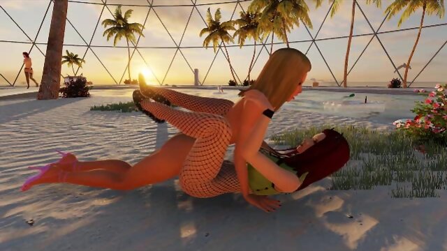 T-Baby Fucks Babe in 3D Sex Game!