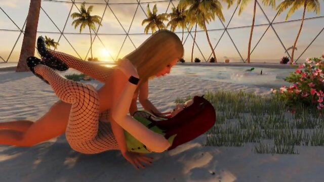 T-Baby Fucks Babe in 3D Sex Game!