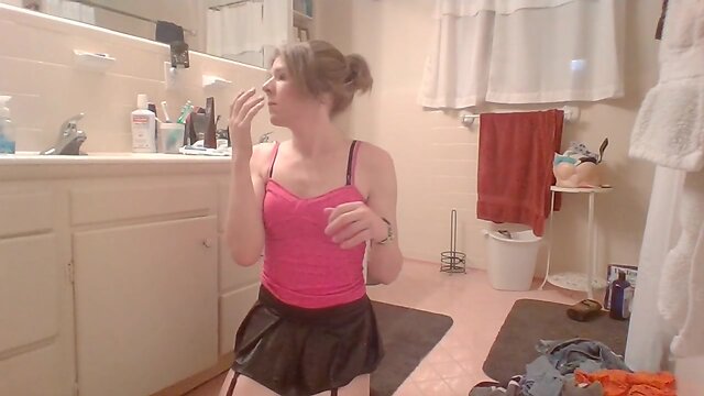 Prostitute Princess Plays with two Dildos