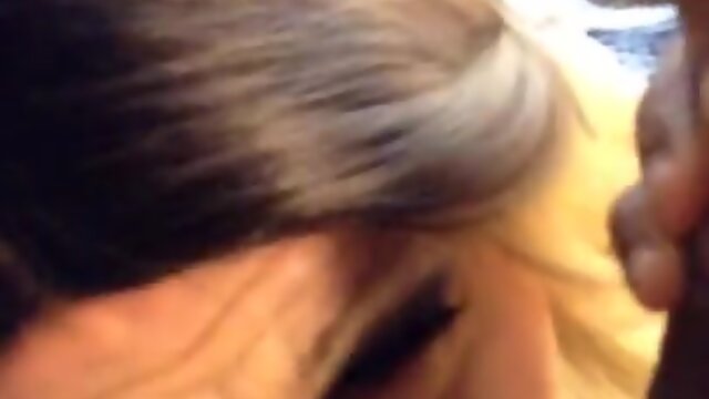 sissy McKenzie sucks and takes cum on her face