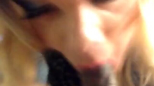 sissy McKenzie sucks and takes cum on her face