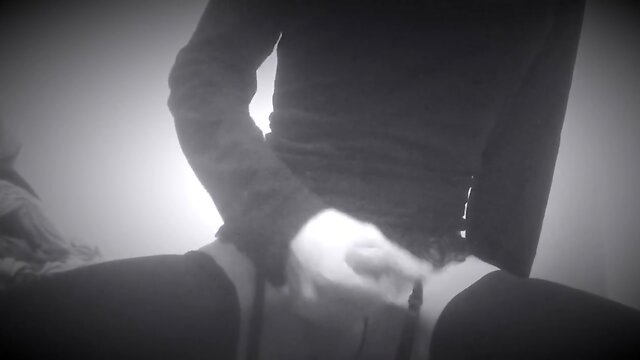 18 year old Chloe trap fills condom while riding sextoy