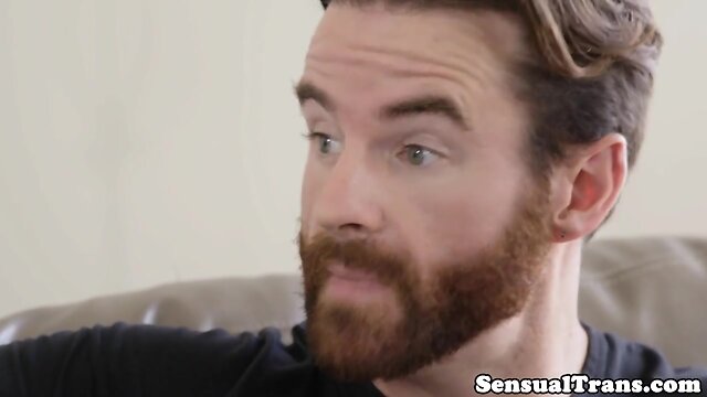 Chesty trans girlfriend rimmed and assfucked