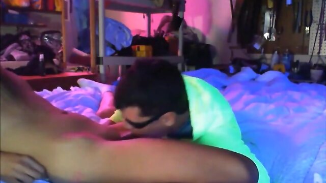 Dazzling Skinny Transvestite Fucking Her Boyfriend's Butthole