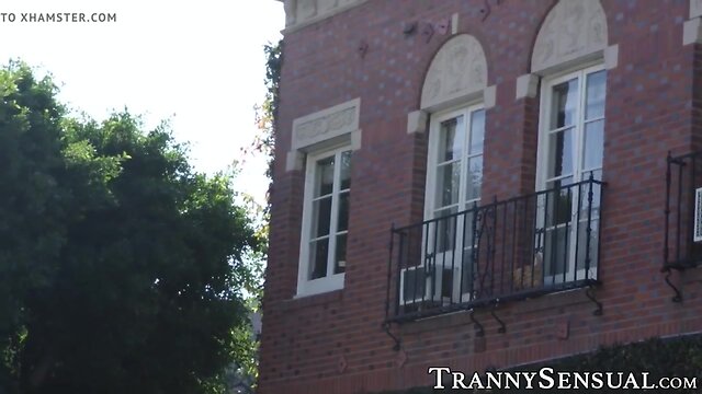 Fine she-male Chanel Santini pounding stepbros sweet booty