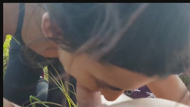 Young Ladyboy Gives Interracial Amateur Blowjob: Exotic TS Delight!