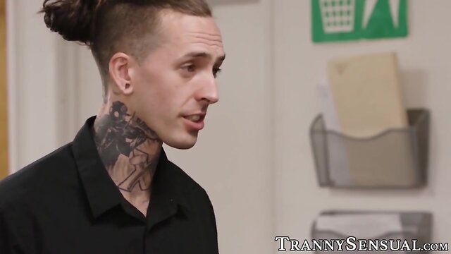 Tattooed teacher bangs magnificent tbabe after class