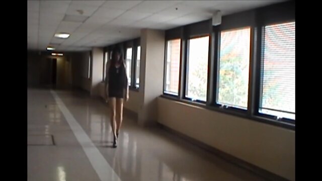 Mischief in the Office: Short Skirts and Stockings