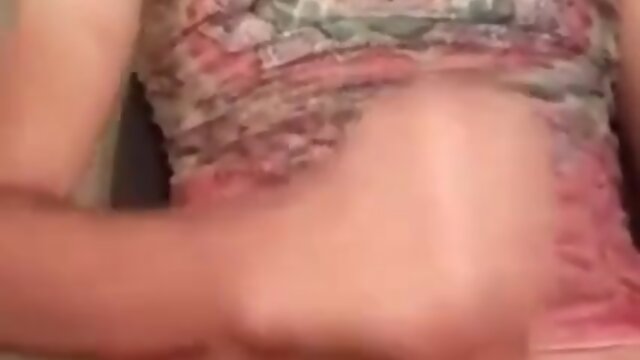 Baby trying to milk her enormous shemeat