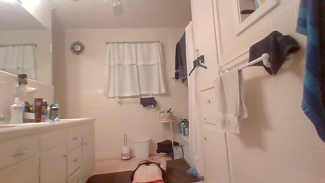 Transwoman working out