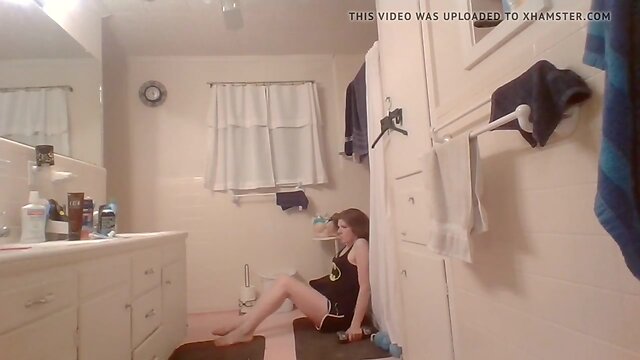 Transwoman working out