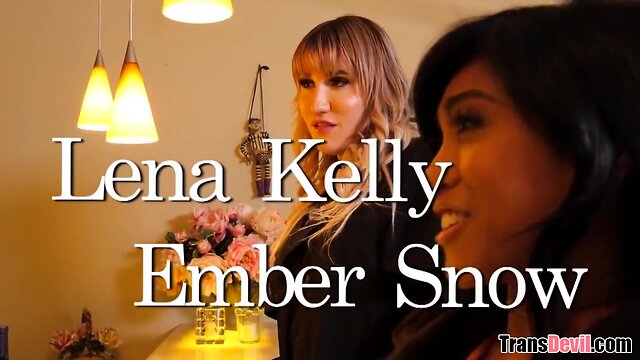 Biogirl tastes shemale schlong