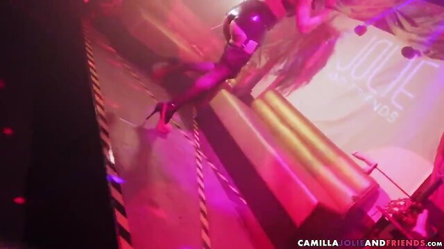 Dominating ladyboy bangs