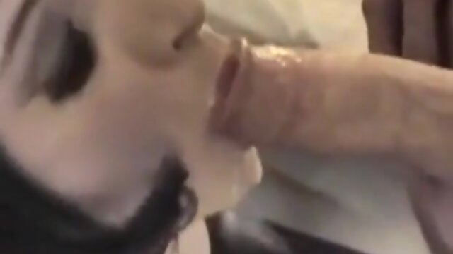 Crossdresser gets two cocks