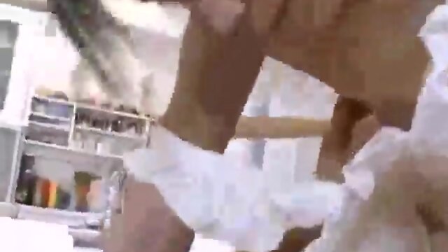 Pretty Oriental sissy gurl making love in the kitchen