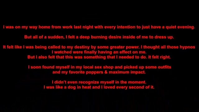 A Sissi's Journey: A Tale of Poppers, Hipno, & Chastity