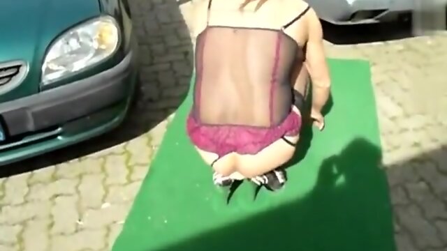 hard session of fisting outdoor