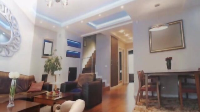 Cute Ladyboy Stroking on her Large Cock