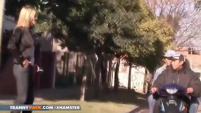 Splendid blond tv Azul gets pounded condomless in public