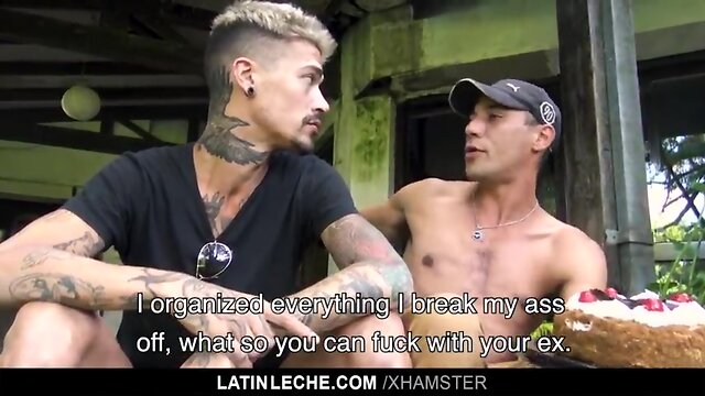 LatinLeche - Five Latin Studs Fuck At A Birthday Party