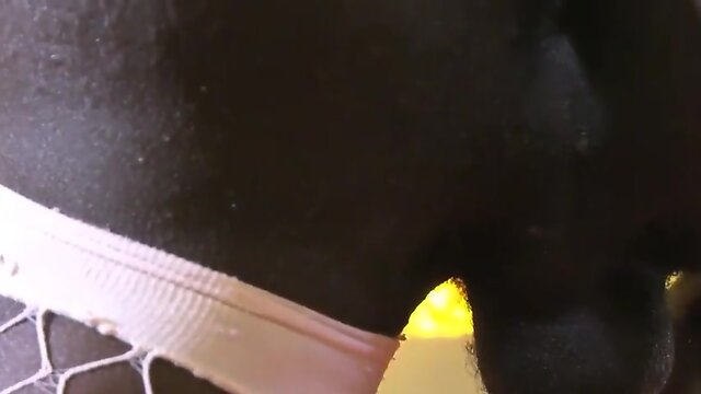 Ebony t-baby is skinny with plenty of butt