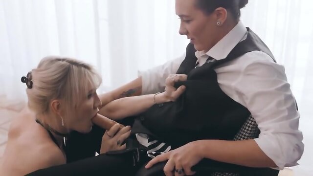 Plowed by a long strap on and a she-male