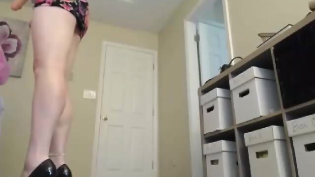 Cutey pi enormous schlong she-male rides her fat sextoy again