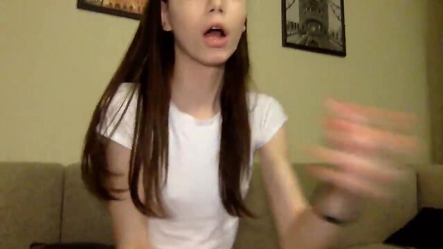 Super cute slim trans model sucking and getting nailed