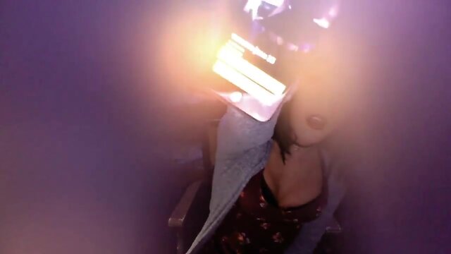 Very cute t-girl strokes massive cock on web cam pt. 3