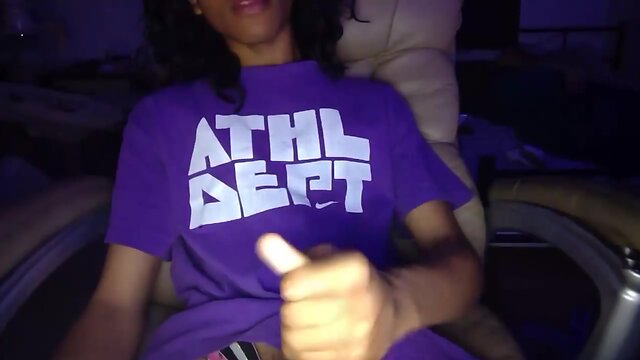 Cute sexy bbc she-male stroking