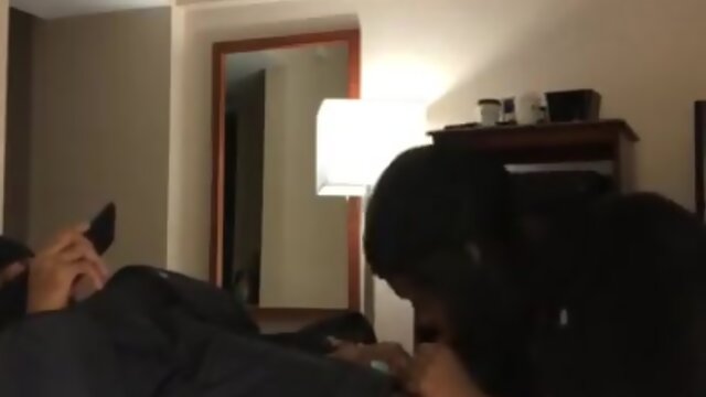 T-Chick giving loud sloppy bj