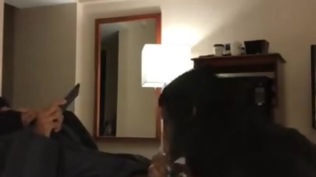 T-Chick giving loud sloppy bj