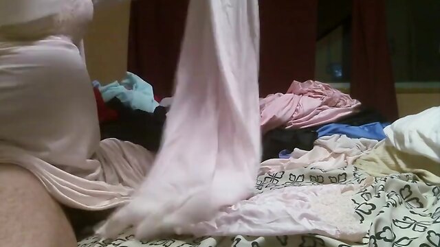 Nylon nightie fun