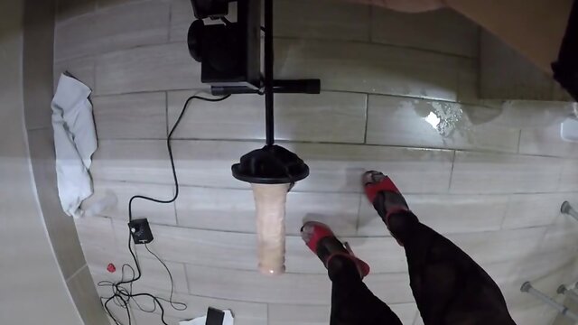 Asian crossdresser hammered by f-machine