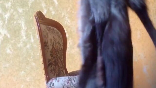 Sad but sexy transsexual in furs part 9