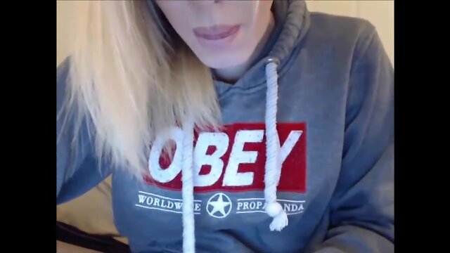 Thirsty young blonde transsexual web web cam masturbation.mp4