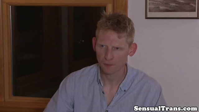 Young lesbian ladyboy bursts while rimmed by milf