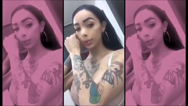 Sensual Busty Tattoo’d Shemale