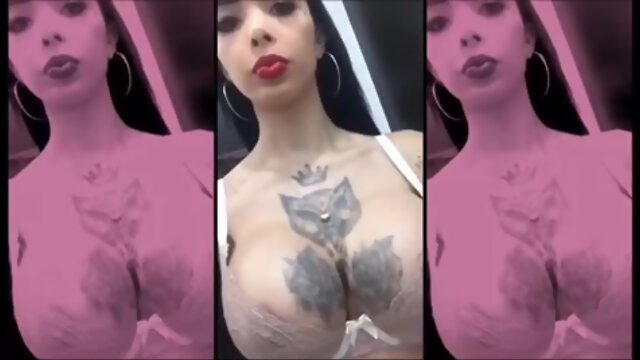 Sensual Busty Tattoo’d Shemale