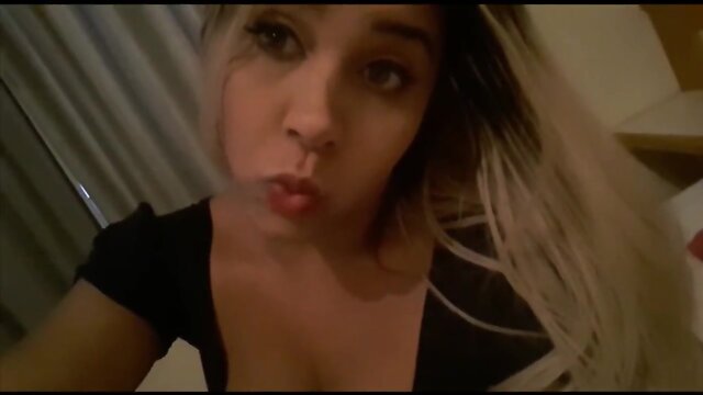 Teeny blond tv hooker is a good cocksucker and semen shooter