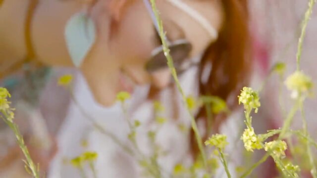 A tranny beauty and a hippie baby taking pleasure in that prick