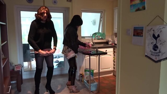 Alison thighbootboy and zara - how hard do you  want it?