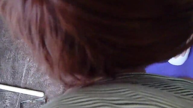 Sissy dressed as schoolgirl