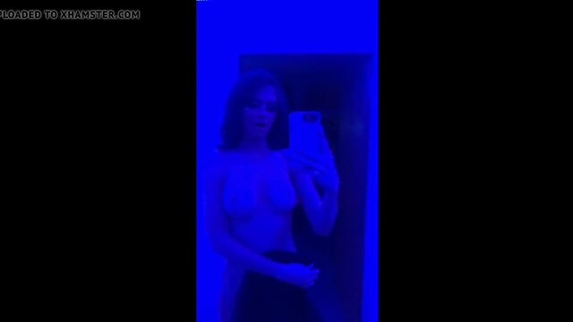 Amateur Ladyboy with Big Cock Masturbates Solo on Webcam