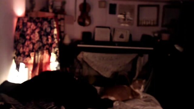 Natural hairy t-baby on web cam