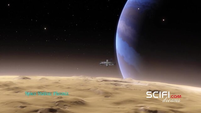 Sci-fi. sultry 3d transvestite having a good time with a lesbian