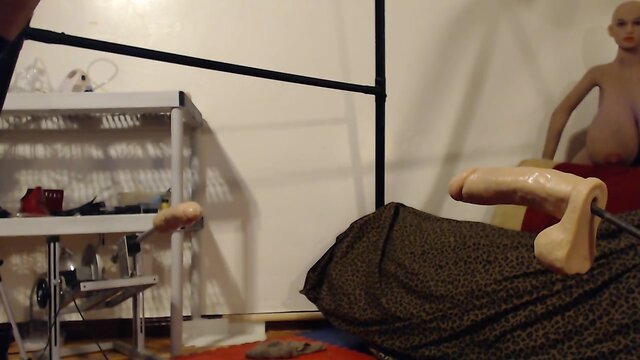 The Ultimate Mature Solo: Big Tits, Stockings, Anal Sex Toy Drilling!