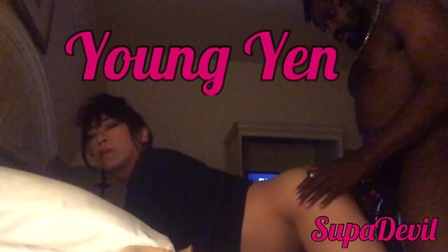 Supadevil doggy style fucking oriental tgirl young yen