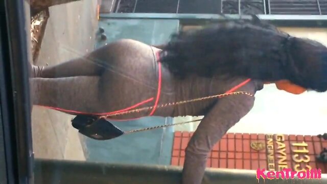 Supadevil wanking off and cumming in public with latino tranny